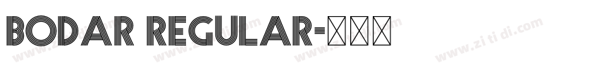 BODAR Regular字体转换